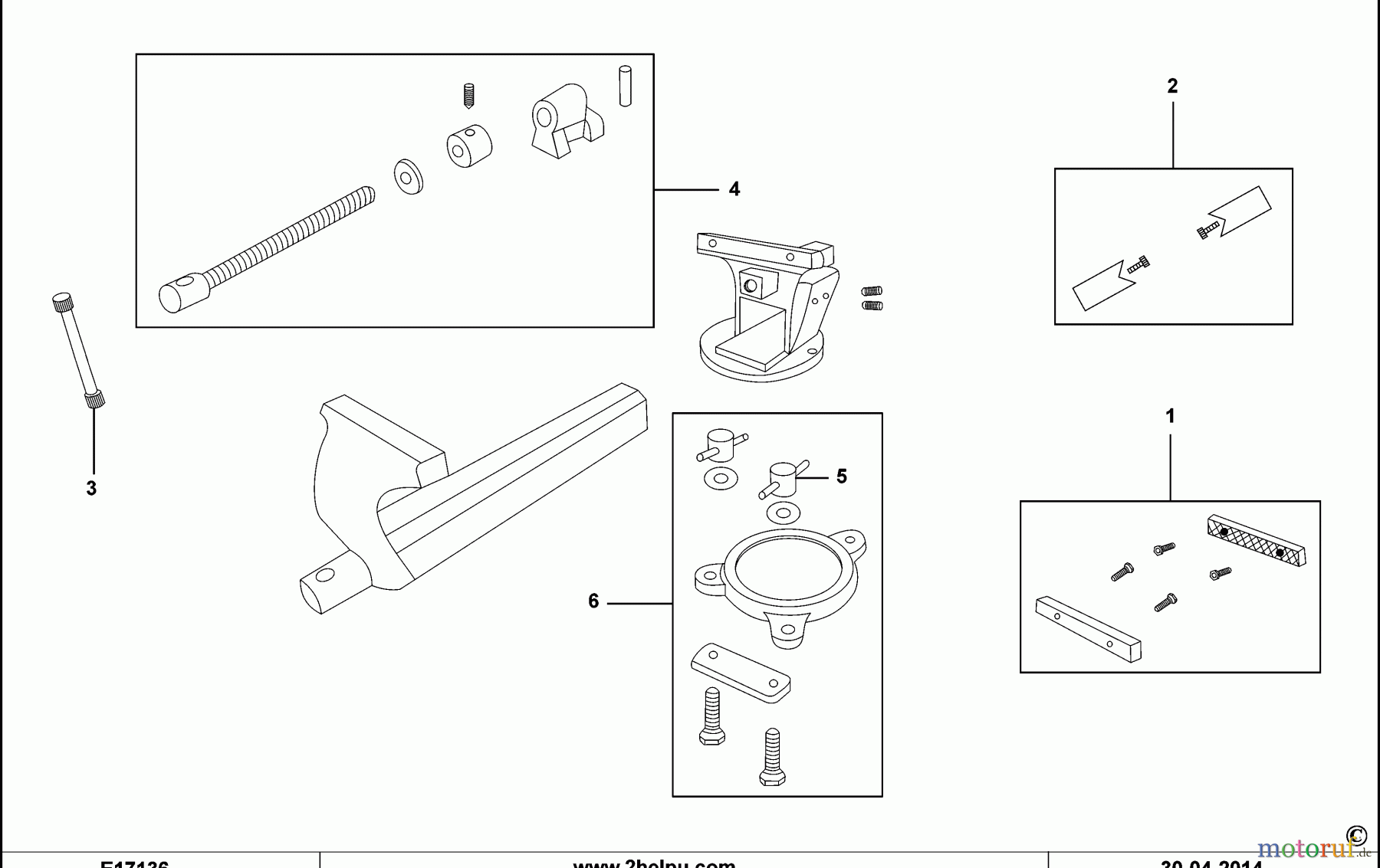 FACOM CLAMPING TORNILLO 1224.125 Seite 1