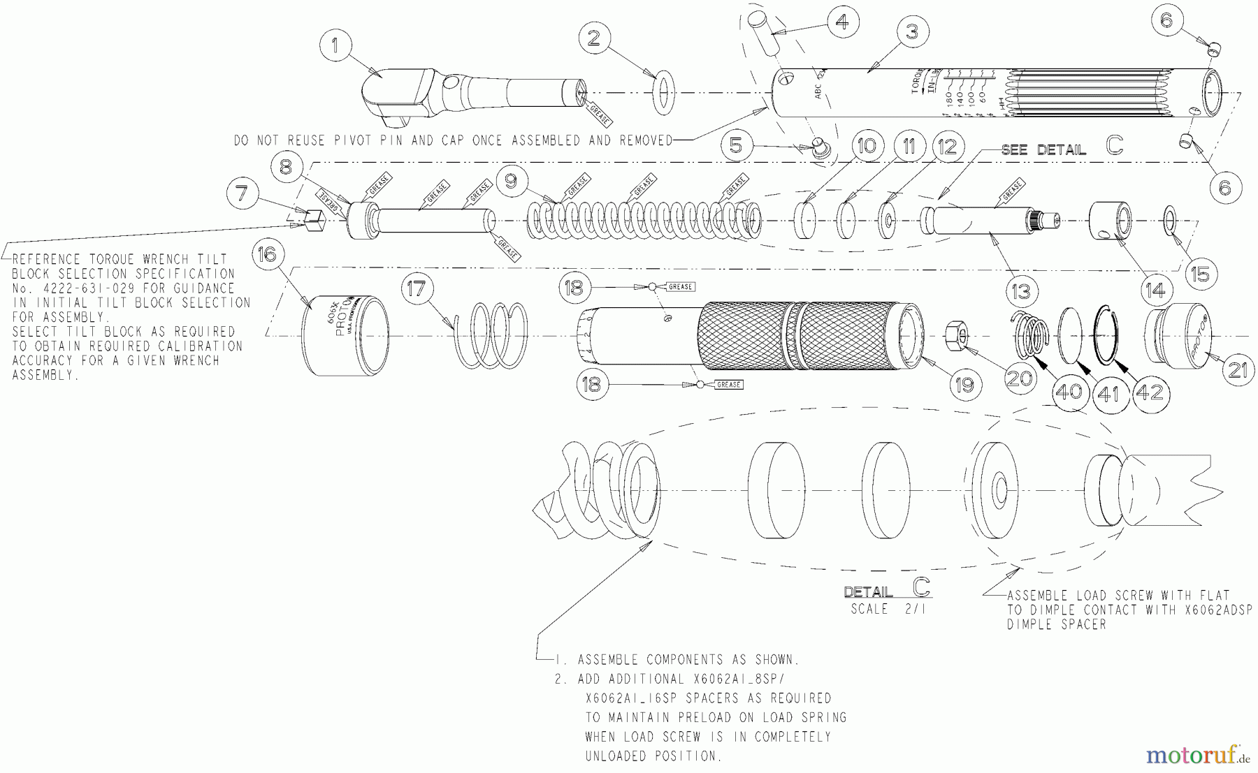  PROTO Divers TW 3/8DR 40-200 INLBS J6063C Seite 1