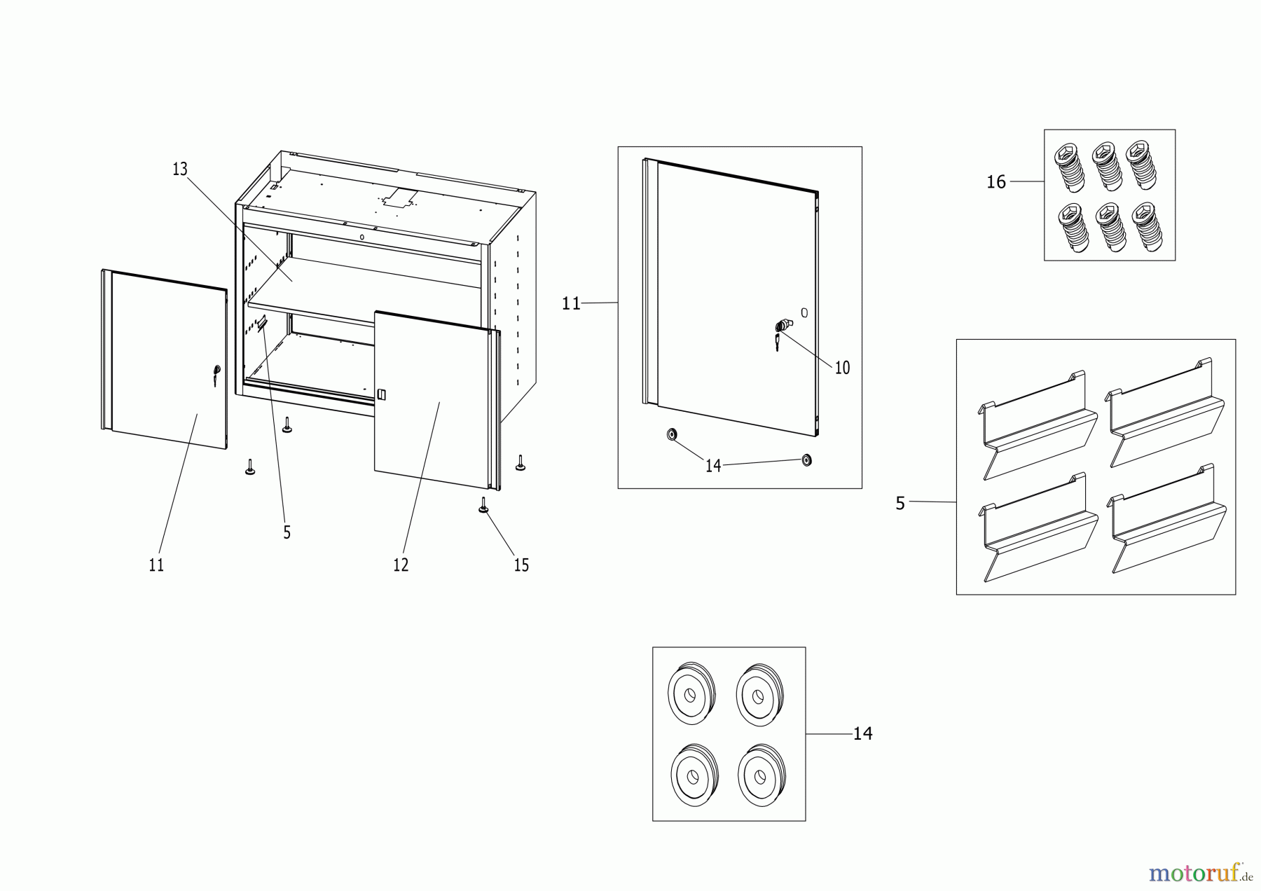  FACOM STORAGE MUEBLE CON ESTANTERIAS JLS3-MBDPP Seite 1