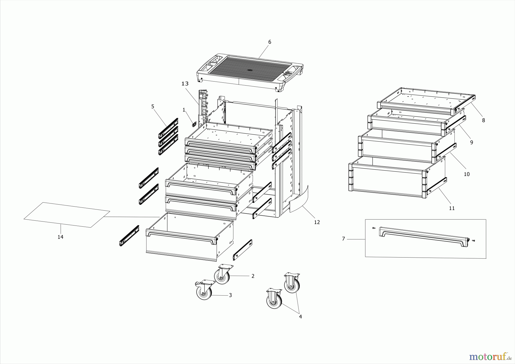  FACOM STORAGE ENROLLAR MUEBLE ROLL.5M3APB Seite 1