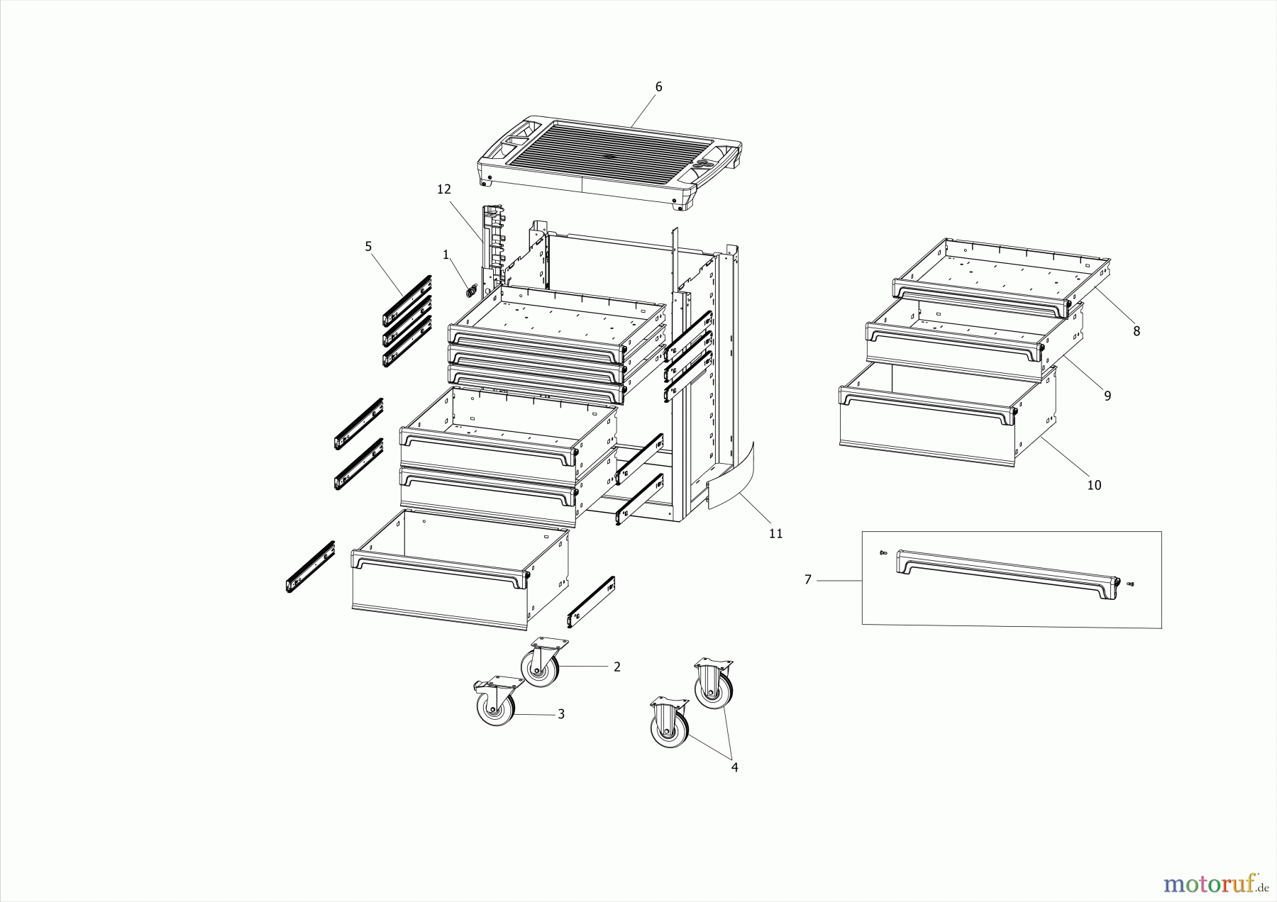  FACOM STORAGE ENROLLAR MUEBLE ROLL.7M3A Seite 1