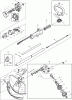 Dolmar Benzin 4-Takt MS3354C Listas de piezas de repuesto y dibujos 1  Hauptrohr, Griff, Schutzhaube, Getriebegehäuse