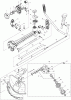 Dolmar Benzin 4-Takt MS43004U Listas de piezas de repuesto y dibujos 1  Hauptrohr, Griff, Schutzhaube, Getriebegehäuse