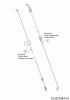 MTD SMART 53 SPH S 12A-PCKQ600 (2019) Listas de piezas de repuesto y dibujos Control cable brake, Control cable