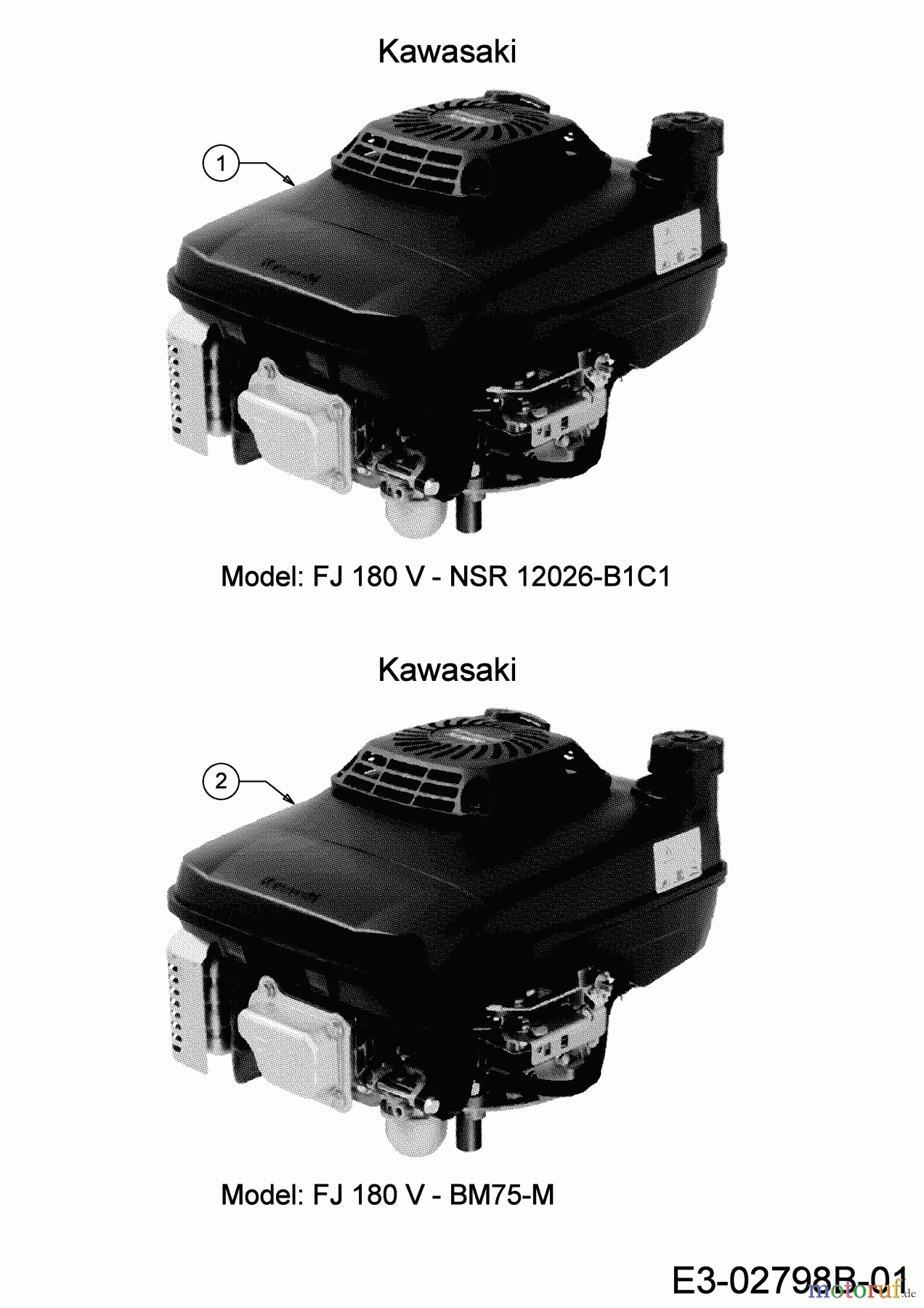  MTD Petrol mower self propelled Advance 53 SPKVHW 12BKPN7D600 (2019) Engine Kawasaki