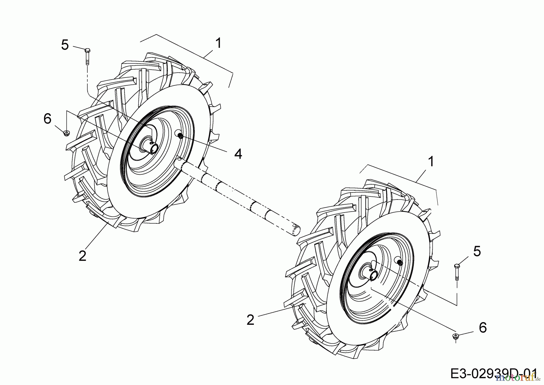  MTD Tillers T/450 21AB454B678  (2019) Wheels