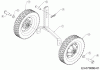 MTD T/380 M 21A-38MU678 (2020) Listas de piezas de repuesto y dibujos Wheel support, Wheels