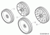 MTD Smart 42 PO 11C-LASJ600 (2020) Listas de piezas de repuesto y dibujos Wheels