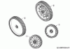 MTD Optima 46 SPBHW 12C-TH5C600 (2019) Listas de piezas de repuesto y dibujos Wheels