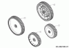 MTD Advance 53 SPKVHW 12AKPN7D600 (2020) Listas de piezas de repuesto y dibujos Wheels