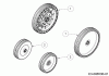 MTD SP 53 HWH 12A-PDDQ600 (2019) Listas de piezas de repuesto y dibujos Wheels