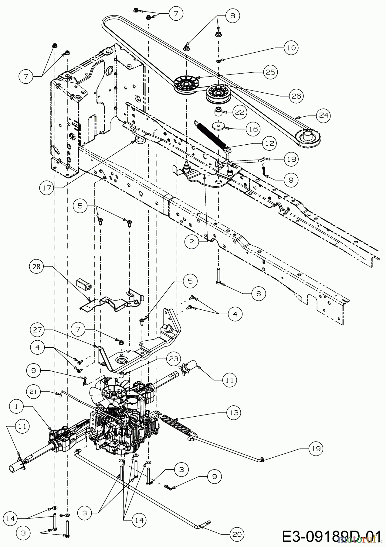  Tigara Rasentraktoren TG 222/117 HBI 13AAA1KT649  (2019) Fahrantrieb
