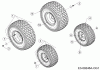 Tigara TG 222/117 HBI 13BAA1KT649 (2020) Listas de piezas de repuesto y dibujos Wheels 15x6 / 20x10
