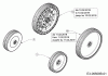 MTD Optima 53 SPBHWIS 12DEPH7E600 (2019) Listas de piezas de repuesto y dibujos Wheels