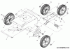 MTD 550 G 25A-550G678 (2019) Listas de piezas de repuesto y dibujos Wheels