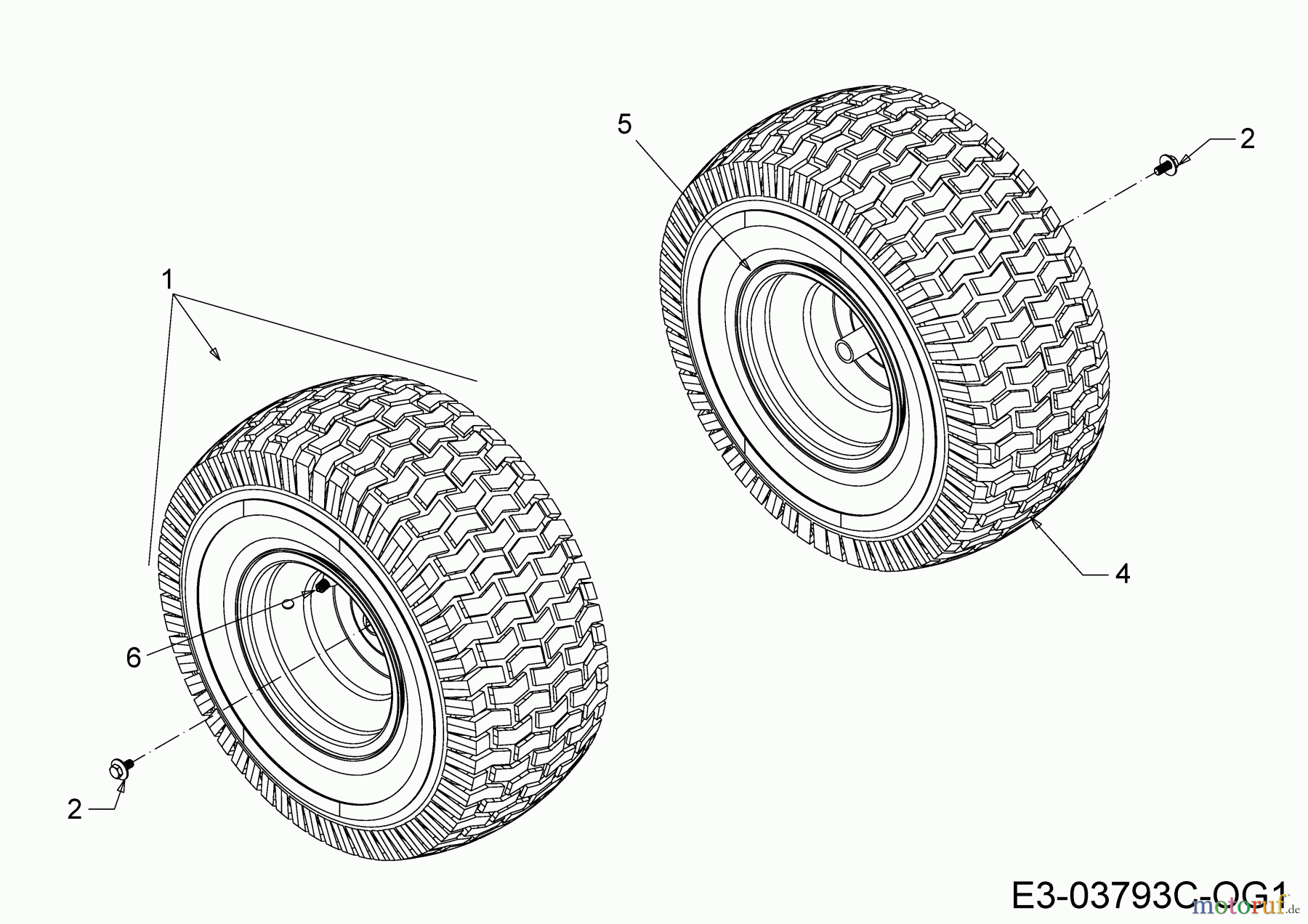 Black Edition Lawn tractors 140-96 T 13BB77MF615 (2022) Rear wheels