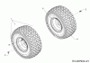 Cub Cadet LT1 NS96 13I276DF603 (2020) Listas de piezas de repuesto y dibujos Rear wheels
