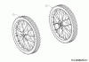Cub Cadet LC3 DP56 25B-262E603 (2020) Listas de piezas de repuesto y dibujos Wheels