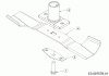 Cub Cadet LM1 AP42 11A-LQSJ603 (2019) Listas de piezas de repuesto y dibujos Blade, Blade adapter