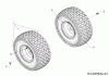 Cub Cadet LT1 NS96 13BB76DF603 (2021) Listas de piezas de repuesto y dibujos Rear wheels