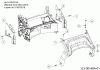 Wolf-Garten A 4600 11B-TOSC650 (2020) Listas de piezas de repuesto y dibujos Rear baffle, Handle bracket from 05/01/2018