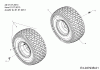 Wolf-Garten Expert 105.175 H 13HN99WN650 (2016) Listas de piezas de repuesto y dibujos Rear wheels 20x8 from 01.07.13