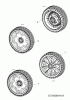 Wolf-Garten Expert 530 A 12B-PUKC650 (2016) Listas de piezas de repuesto y dibujos Wheels