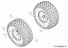 Wolf-Garten Expert 92.155 H 13HM99WE650 (2016) Listas de piezas de repuesto y dibujos Front wheels 15x6