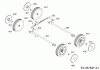 Wolf-Garten Expert UV 40 B 16BG8D0F650 (2018) Listas de piezas de repuesto y dibujos Axle, Wheels