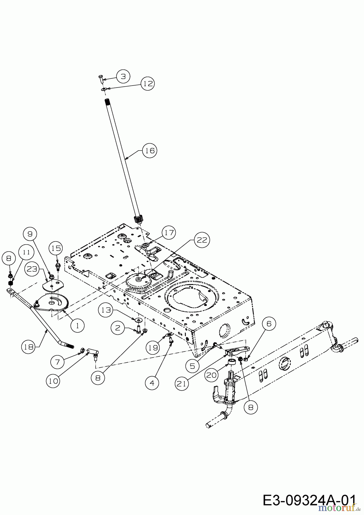 Wolf-Garten Lawn tractors E 13/92 T 13I2765E650  (2018) Steering