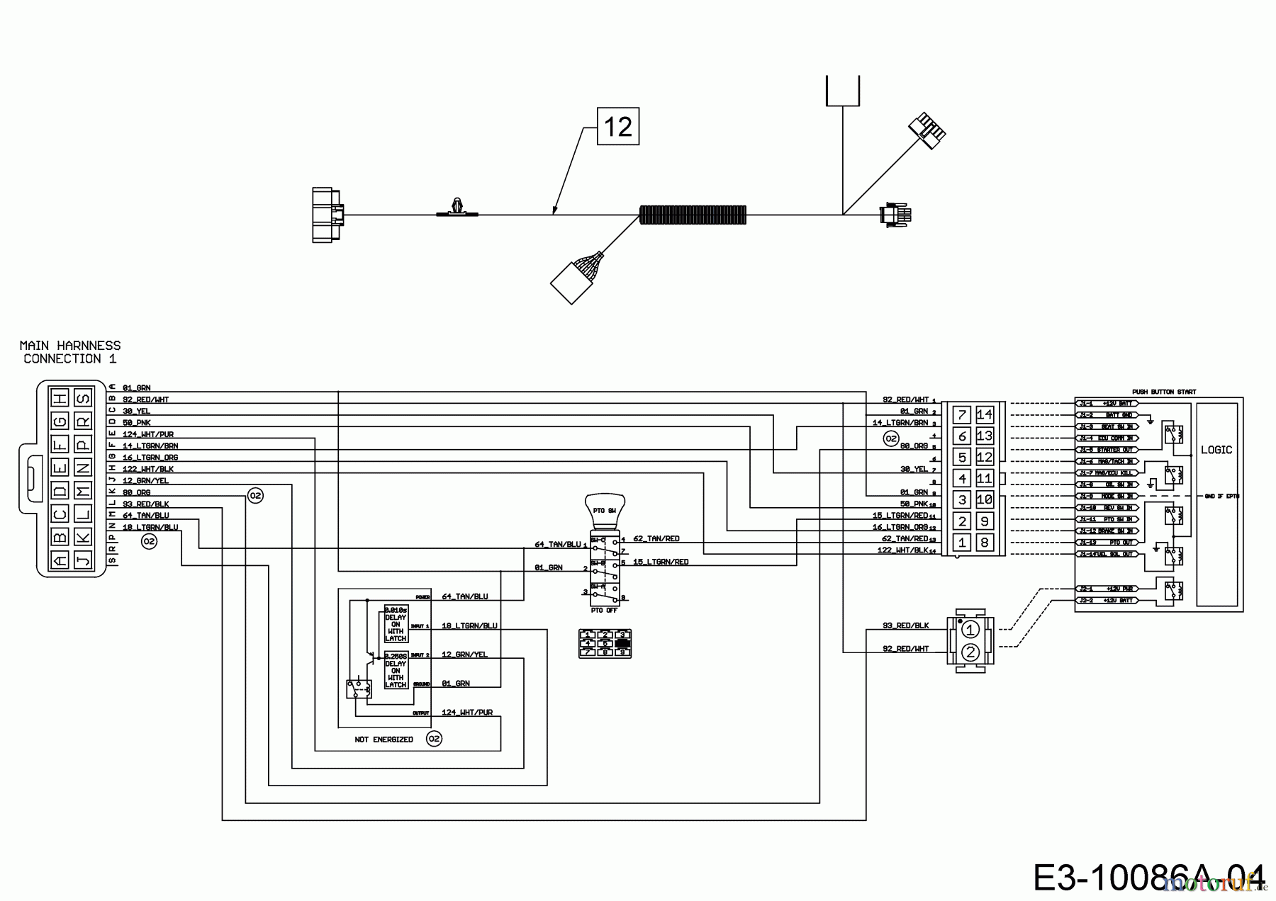  Wolf-Garten Lawn tractors 95.180 H 13ATA1VB650  (2017) Wiring diagram dashboard