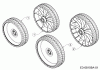 Wolf-Garten A 4600 11D-TOSC650 (2022) Listas de piezas de repuesto y dibujos Wheels