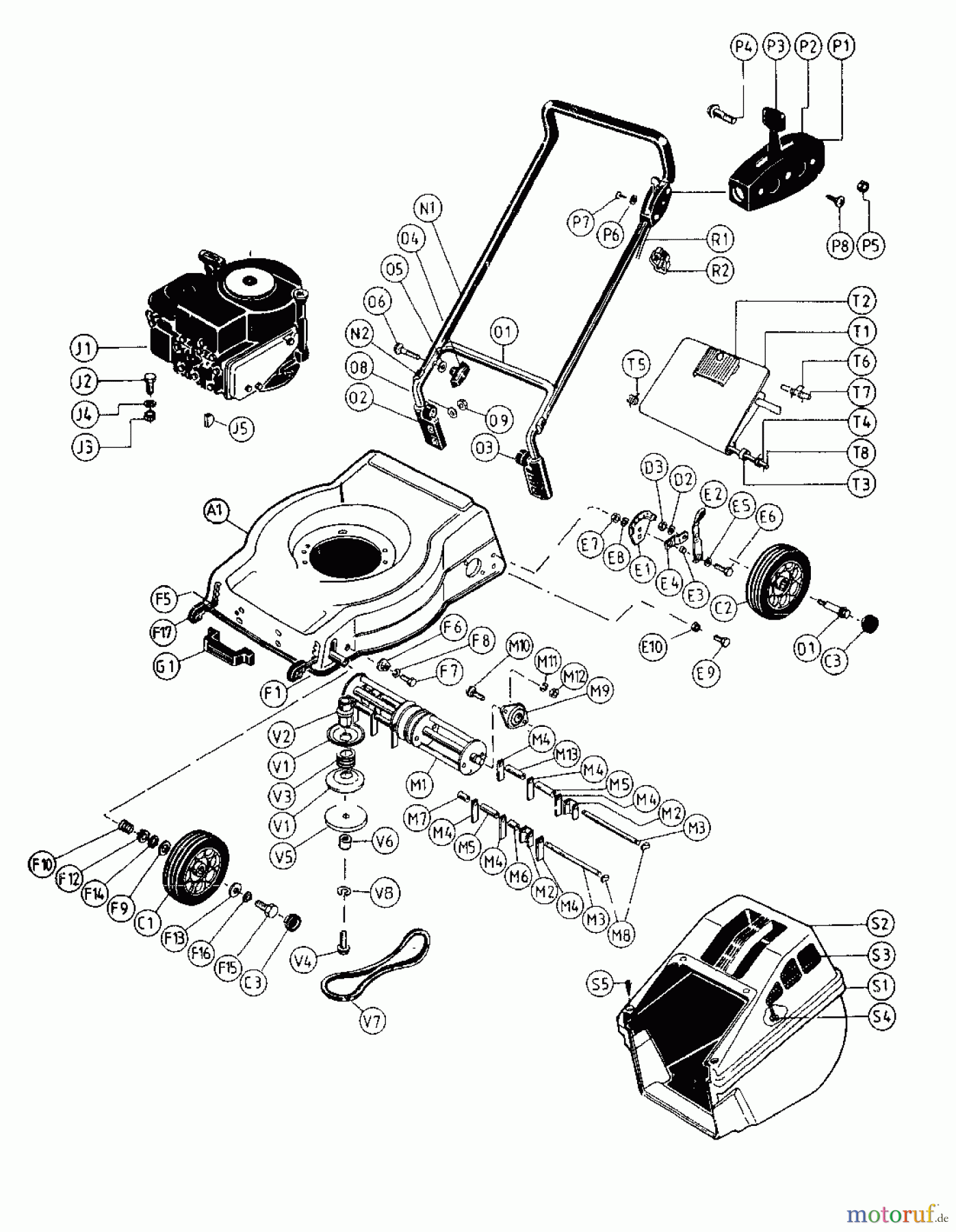  MTD Motorvertikutierer DE LUXE 186-0111  (1985) Grundgerät