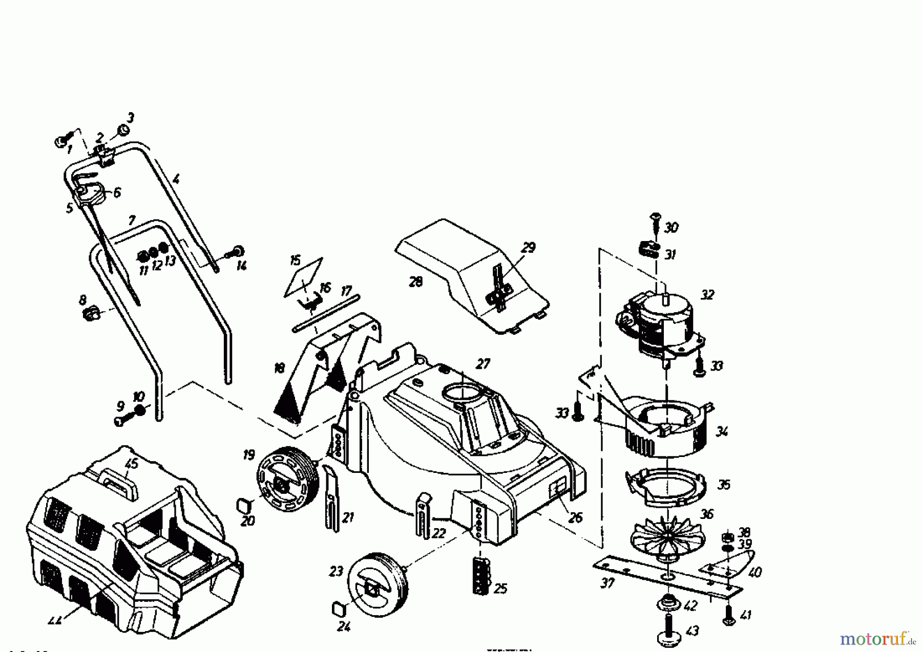  Golf Electric mower 140 HE 02889.01  (1985) Basic machine