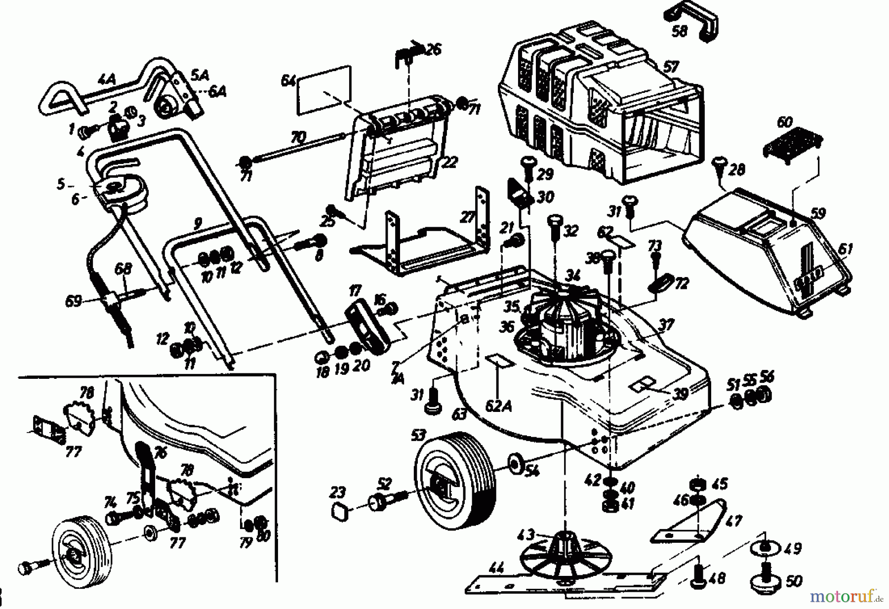  Golf Electric mower 245 EF 02881.02  (1988) Basic machine
