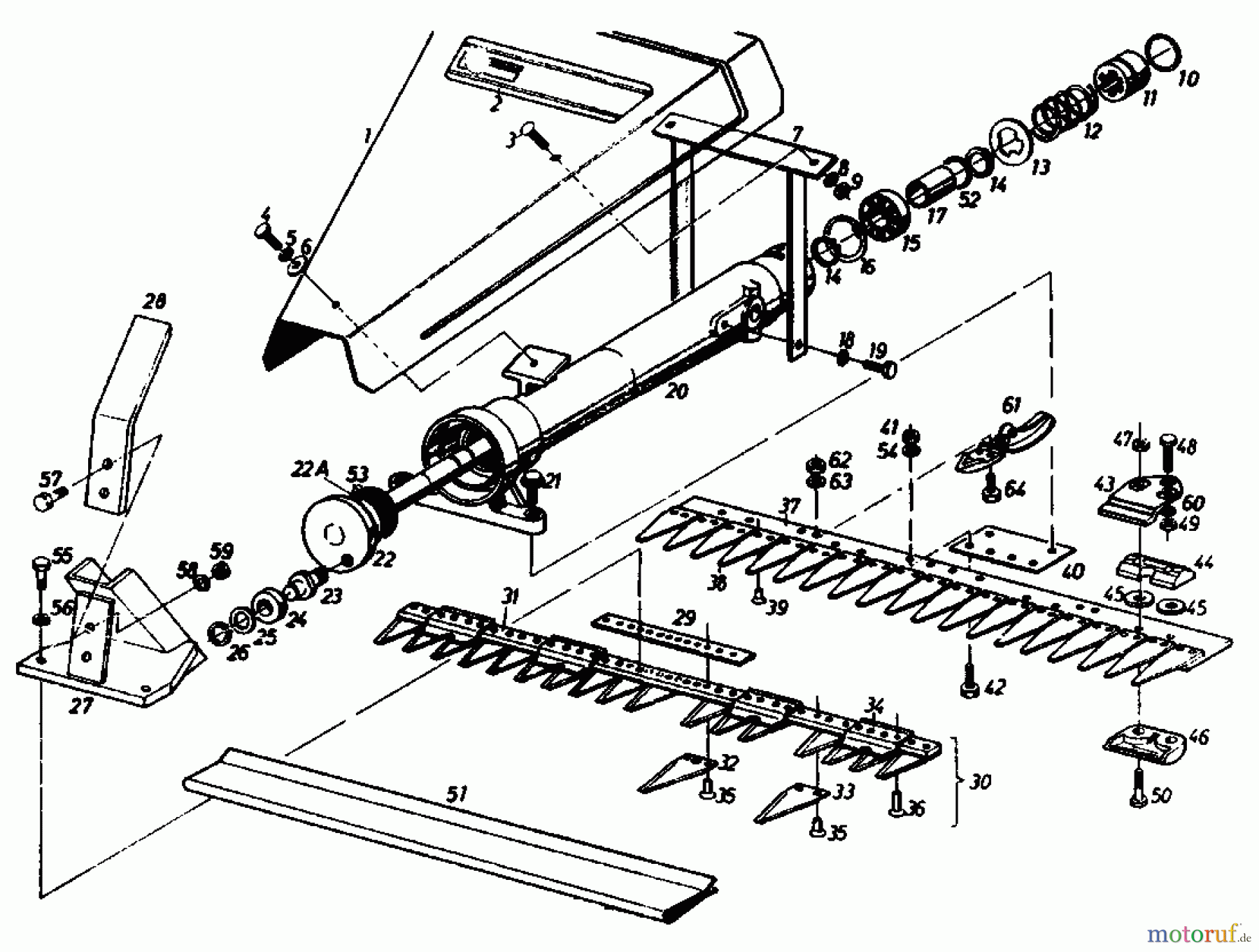  Gutbrod Cutter bar mower BM 100 4/BS 07507.02  (1988) Cutter bar
