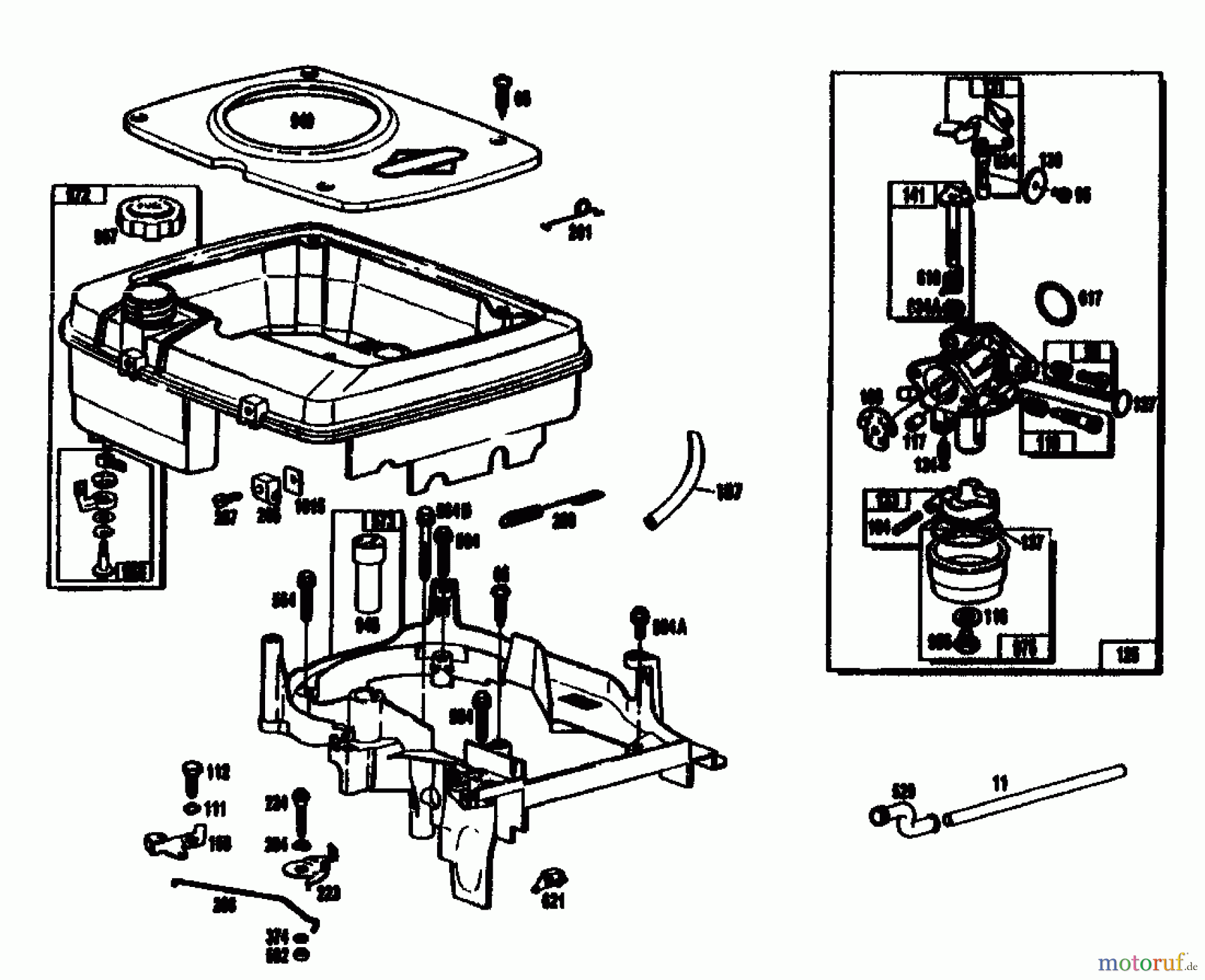  Gutbrod Cutter bar mower BM 710 07515.01  (1989) Fuel tank