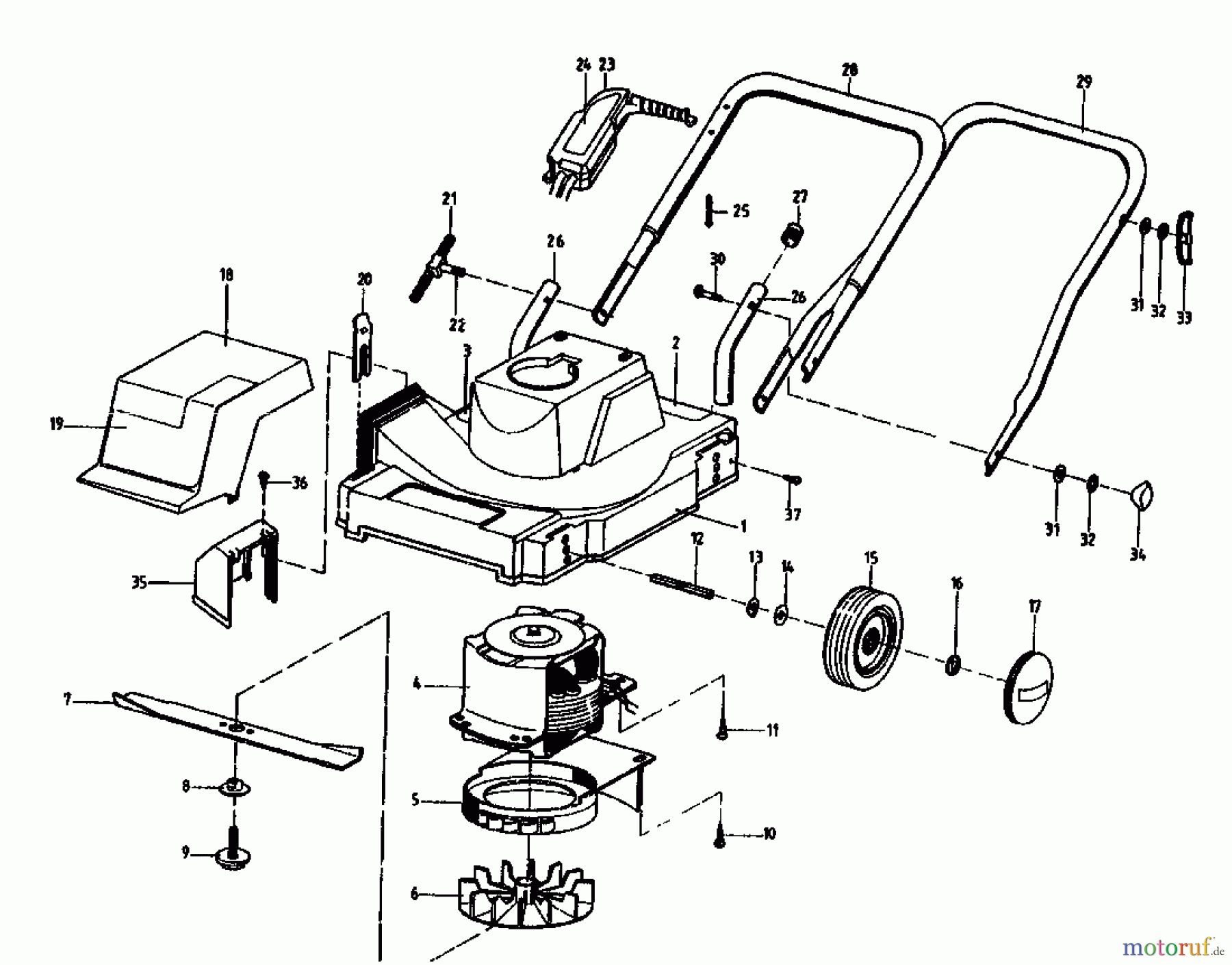  Golf Electric mower 130 SE 02804.01  (1991) Basic machine