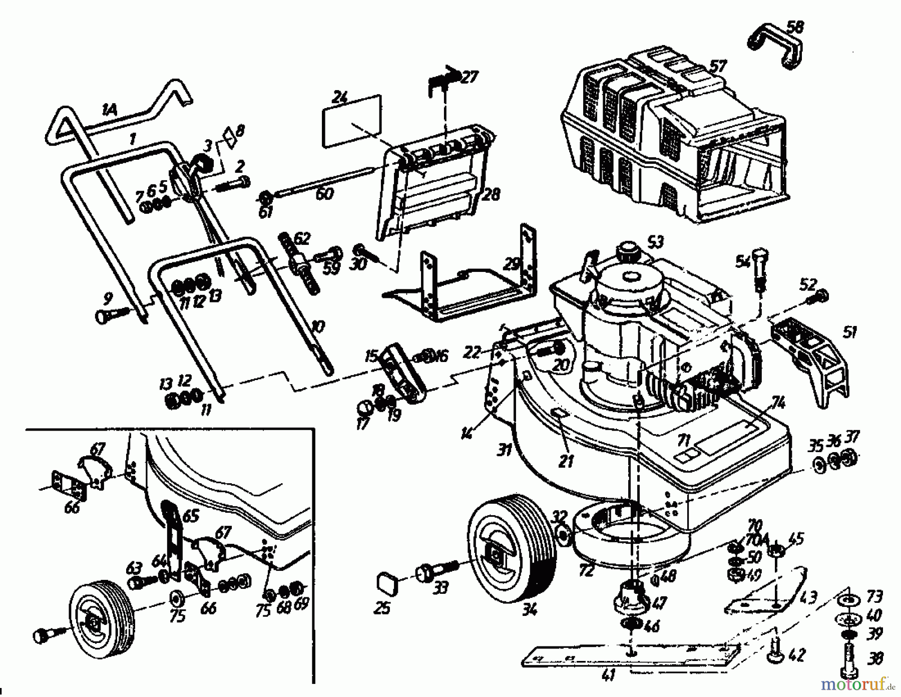  Golf Petrol mower B 02880.01  (1991) Basic machine