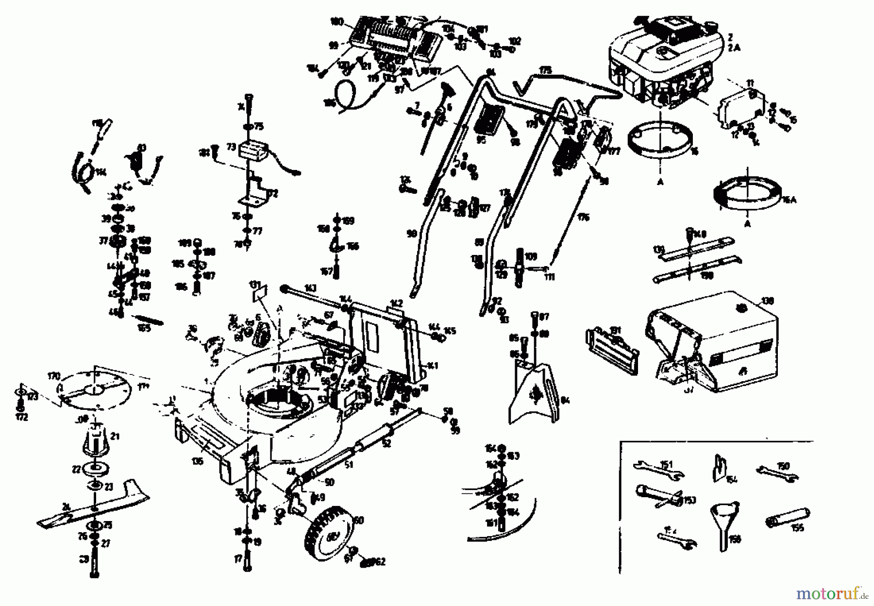 Gutbrod Petrol mower self propelled MH 454 RE 04006.05  (1991) Basic machine