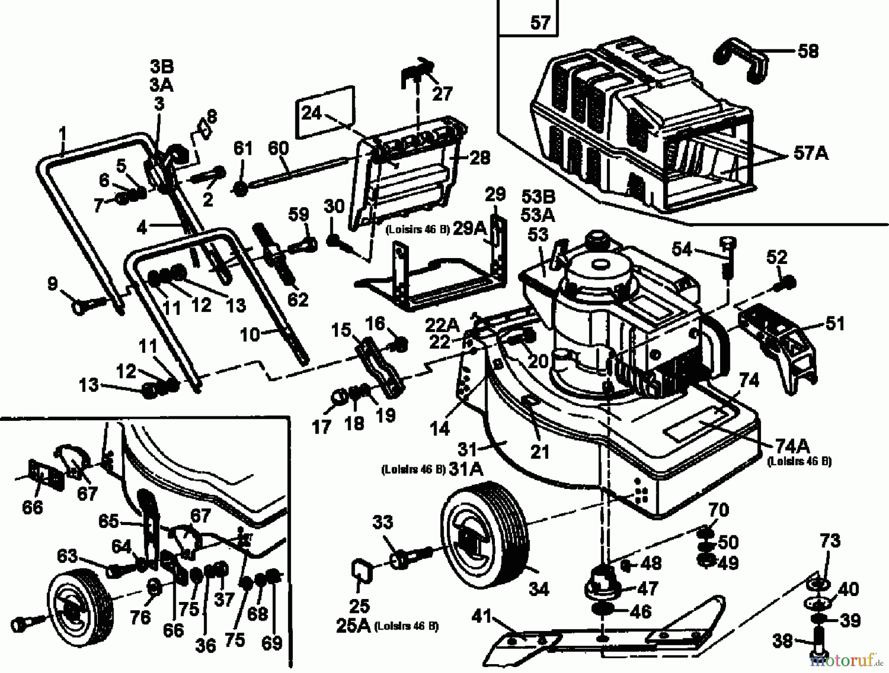  Diana Petrol mower 45 B 02813.01  (1992) Basic machine