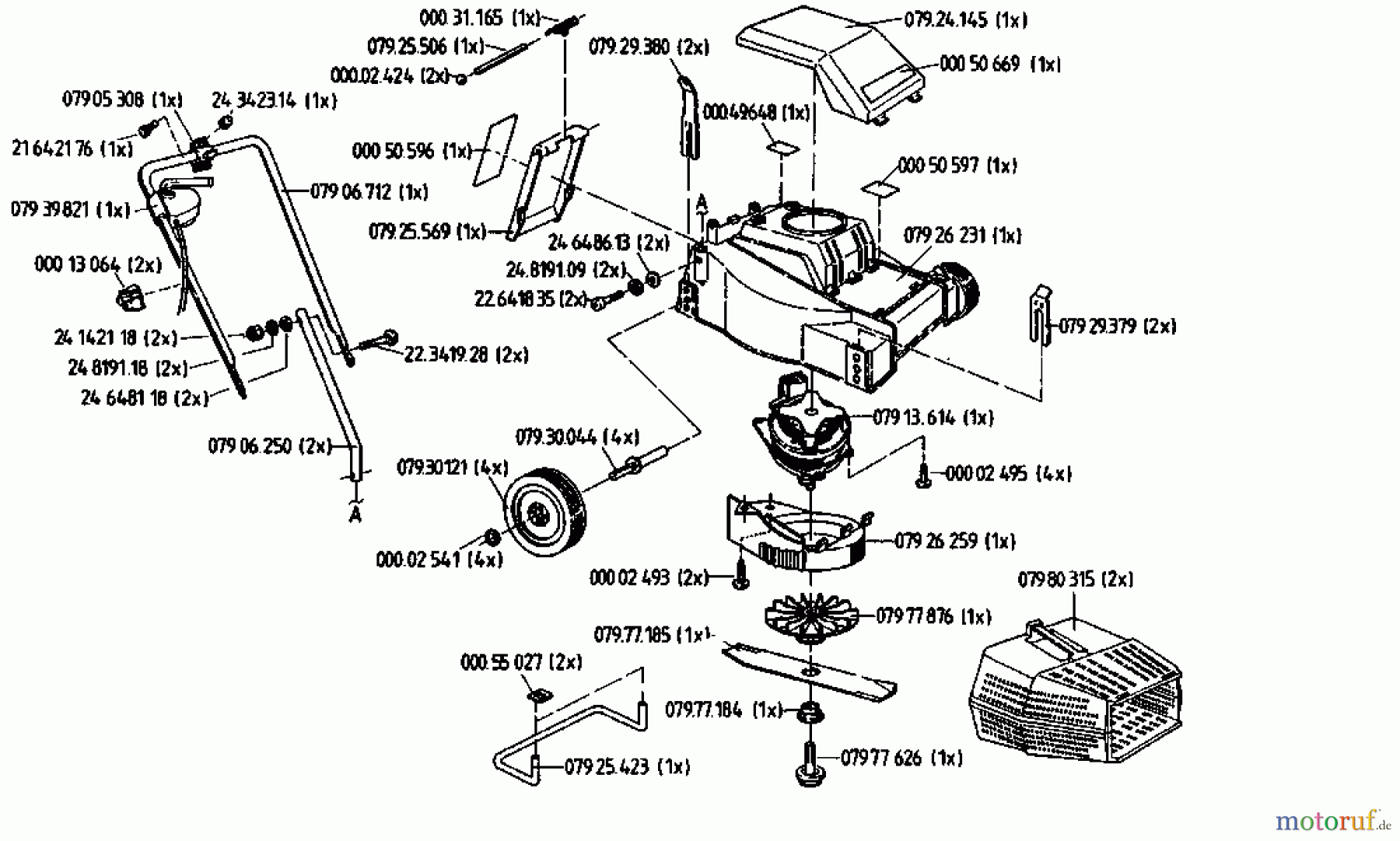  Golf Electric mower Junior 02810.02  (1993) Basic machine