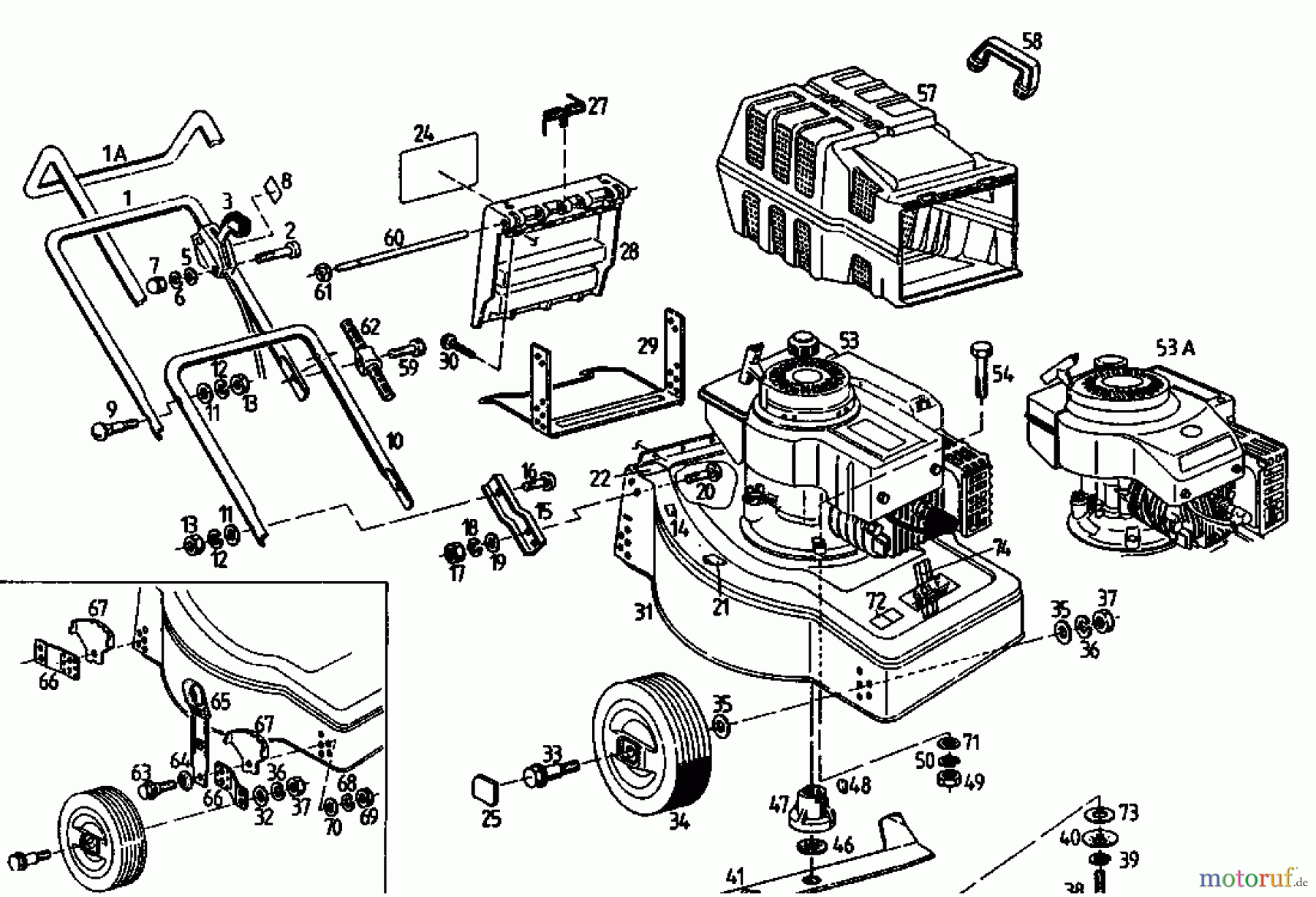  Golf Petrol mower B 02813.04  (1993) Basic machine