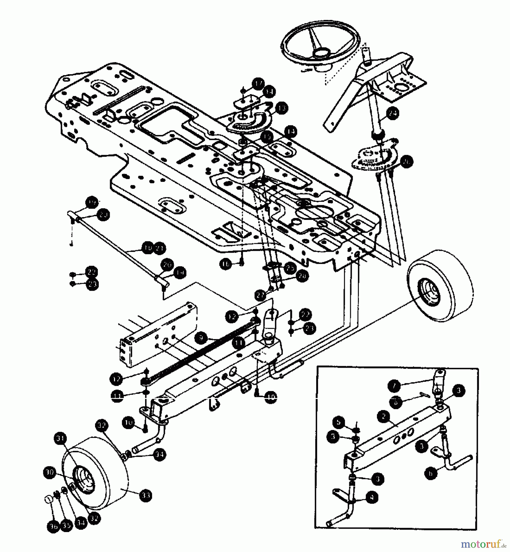  Gutbrod Lawn tractors RSB 80-10 04015.09  (1993) Front axle