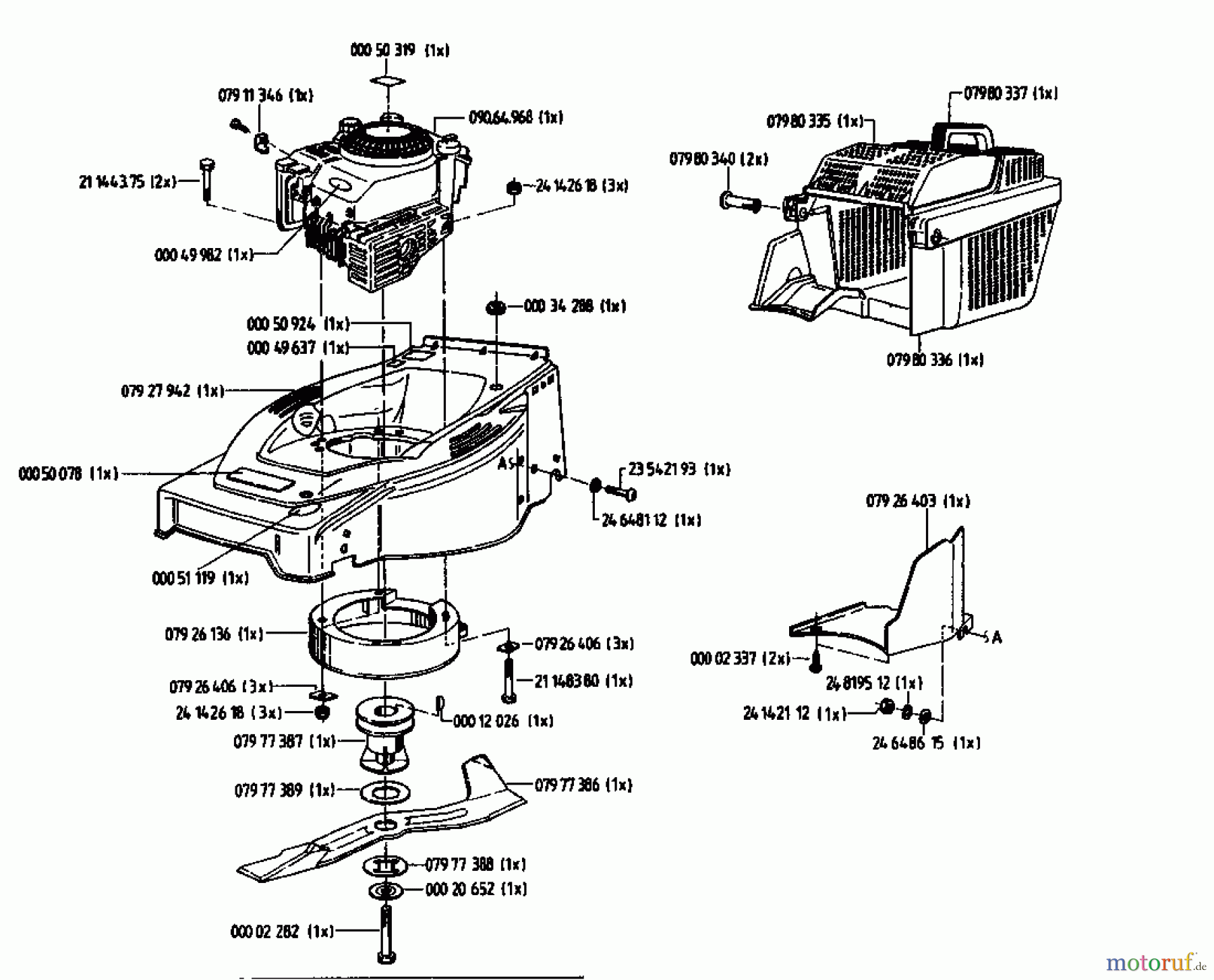  Gutbrod Petrol mower self propelled HB 48 RL 02815.01  (1993) Basic machine