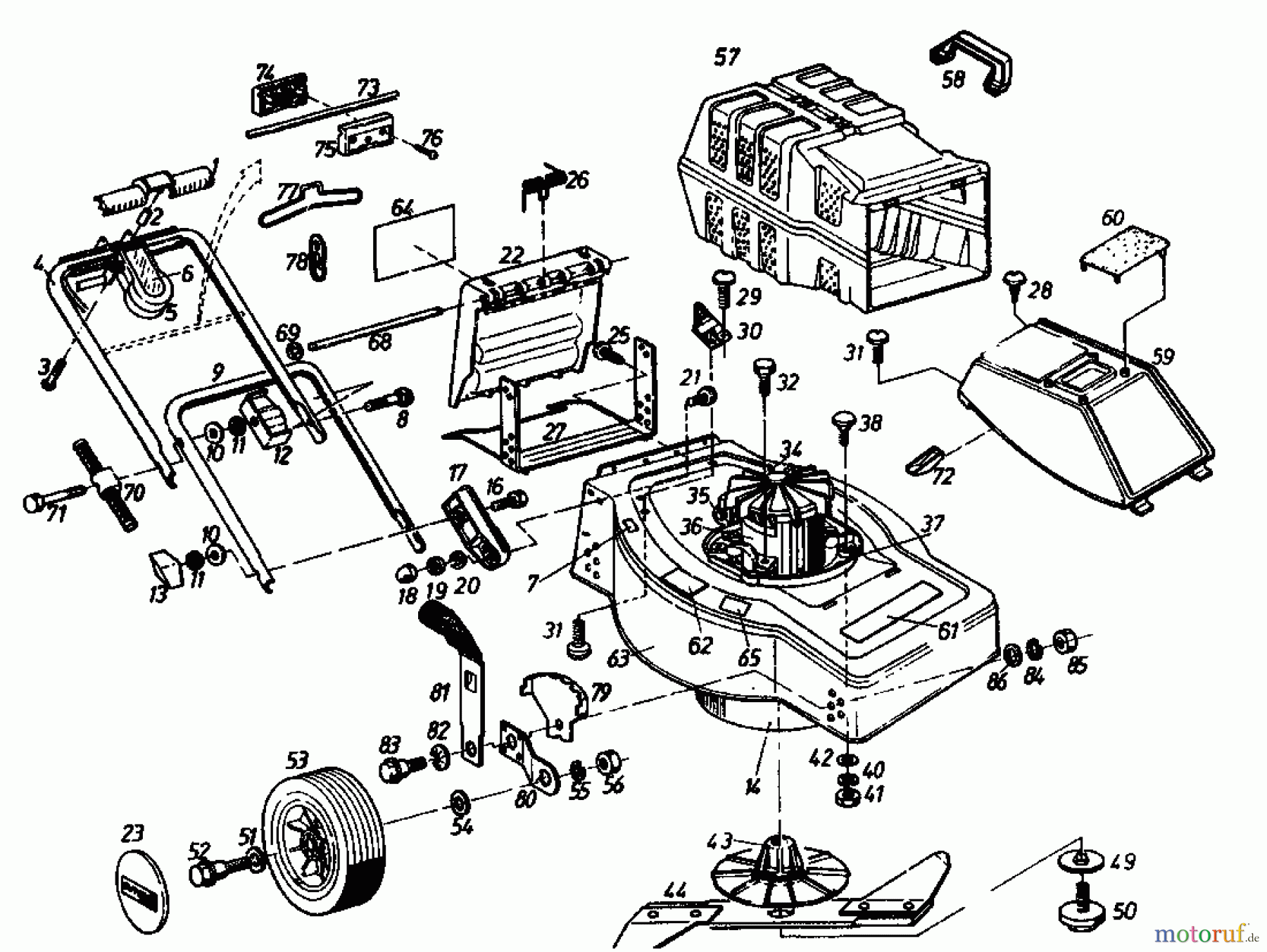  Gutbrod Electric mower TURBO HE 02899.04  (1993) Basic machine
