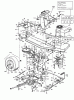 Bauhaus Gardol Topcut 12/91 133I471E646 (1993) Listas de piezas de repuesto y dibujos Drive system, Engine pulley, Pedal, Rear wheels