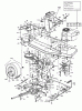 Bauhaus Gardol Topcut 12/91 134I471E646 (1994) Listas de piezas de repuesto y dibujos Drive system, Engine pulley, Pedal, Rear wheels