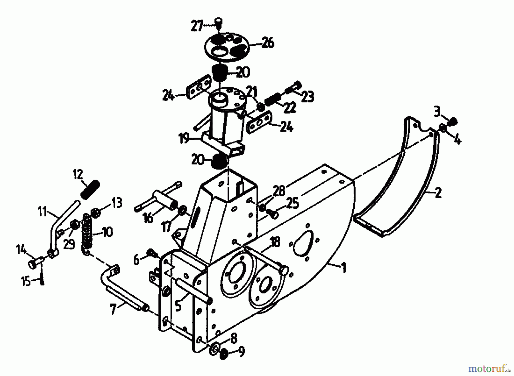  Gutbrod Cutter bar mower BM 107 07517.03  (1994) Transaxle case