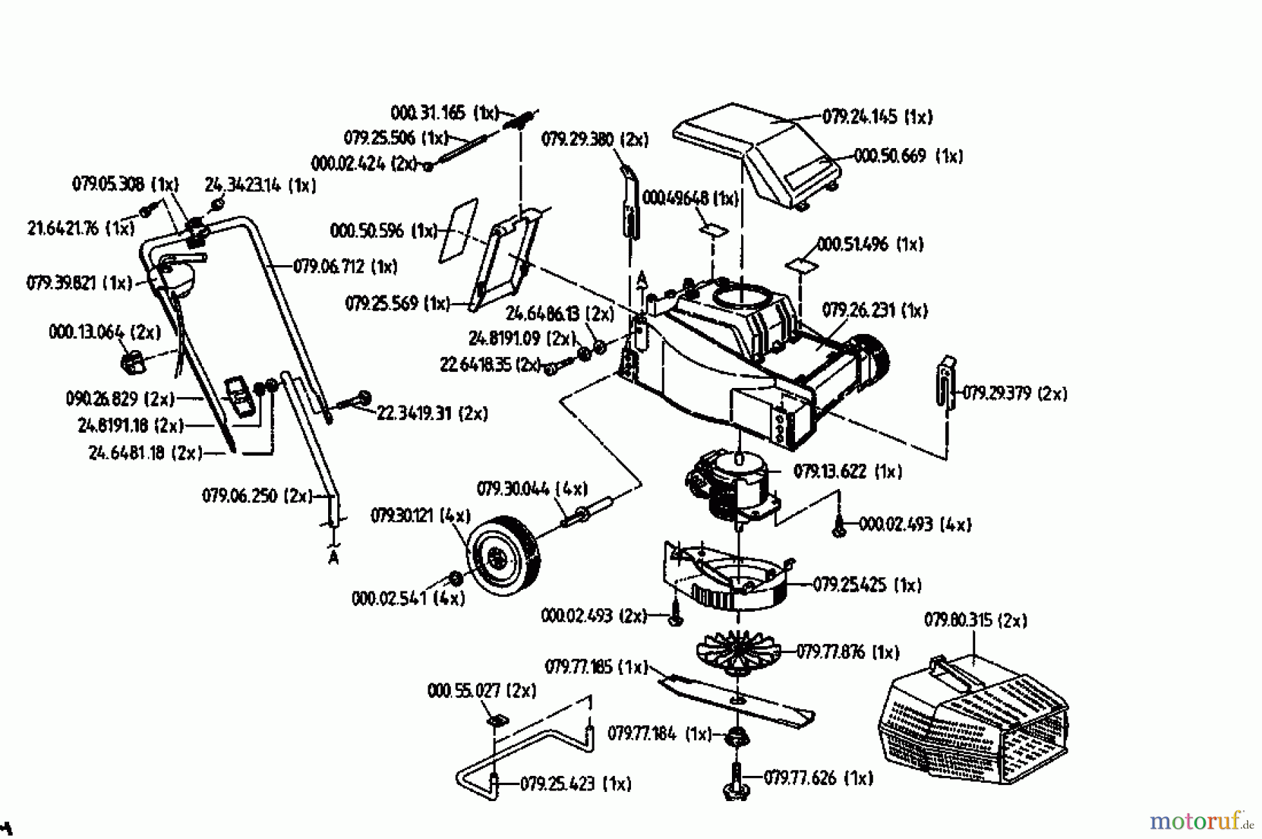  Golf Electric mower Junior 02819.02  (1994) Basic machine